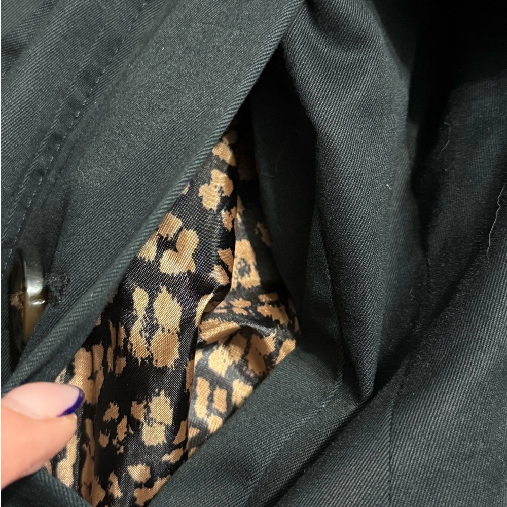 Banana Republic Black Double-Breasted Trench Coat – XS - Picture 9 of 9